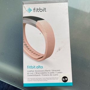 Fitbit Alta Accessory Leather Blush Pink Size: SMALL Replacement Band